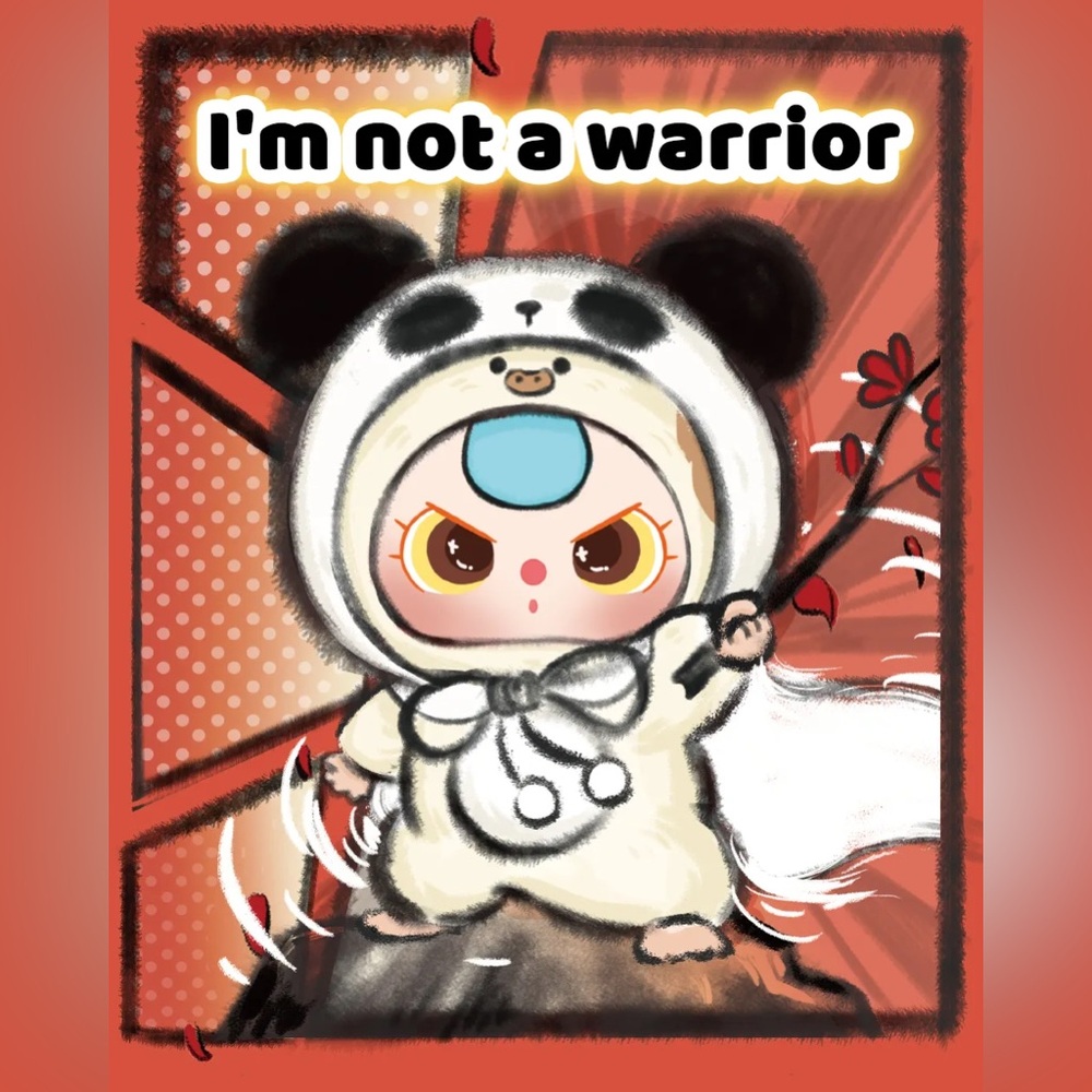 Baby Three I Am Not A Warrior Plush Series - CONFIRMED DOG WARRIOR - Picture 5 of 6